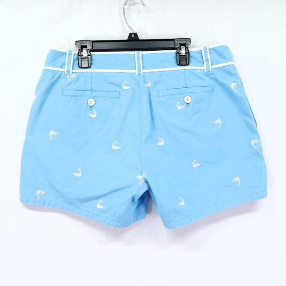 Lilly Pulitzer Shorts Palm Beach Size 10 Embroidered Crawfish Shrimp Pockets 5" - Picture 2 of 13